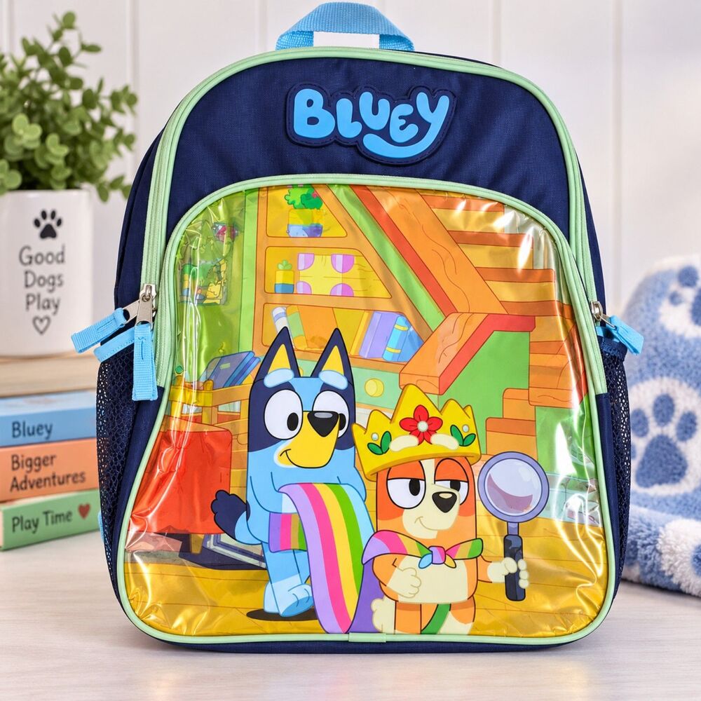 Bluey Kids Backpack, Bluey & Bingo School Bag, Preschool Daycare Backpack